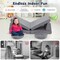 Grey 6 Pieces Modular Kids Play Couch Set with Velvet Covers Perfect Gift for Creative Kids